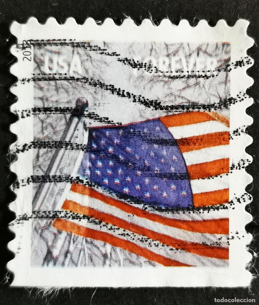 Sellos: Sello Estados Unidos U.S.A.2013,Bandera: Invierno, Sin Valor Facial, Michel US 4968BD