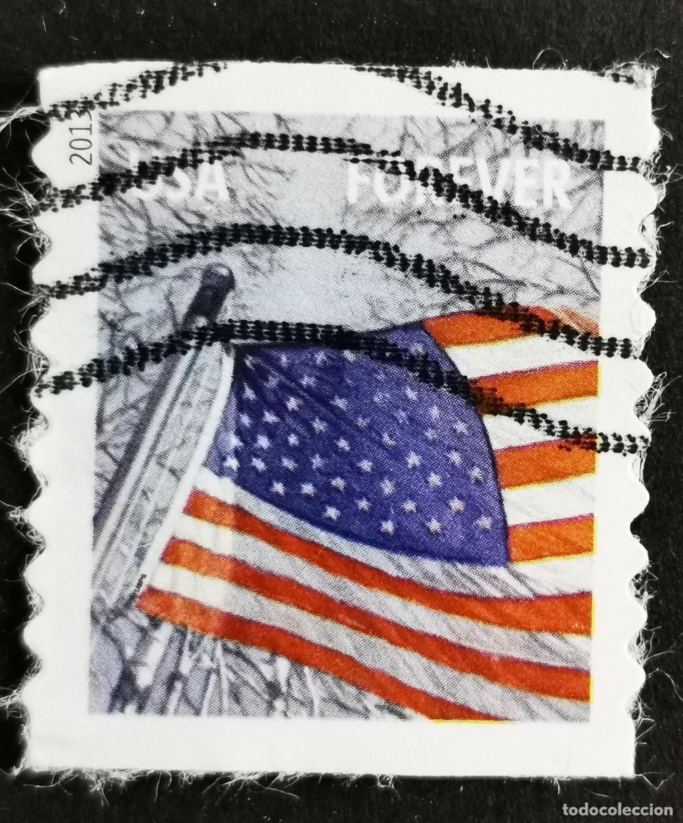 Sellos: Sello Estados Unidos U.S.A.2013,Bandera: Invierno, Sin Valor Facial, Michel US 4968BL