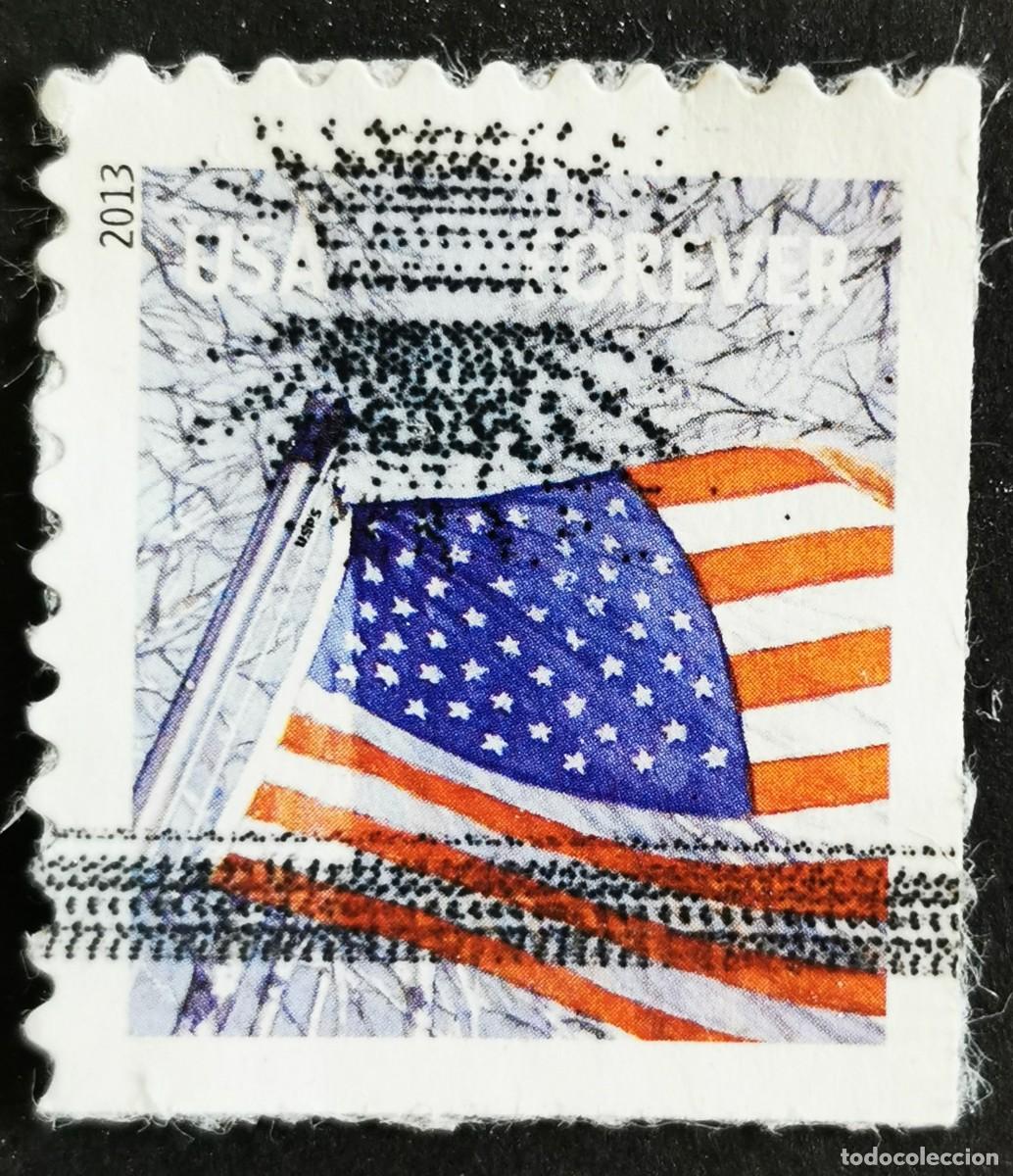 Sellos: Sello Estados Unidos U.S.A.2013,Bandera: Invierno, Sin Valor Facial, Michel US 4972IBE