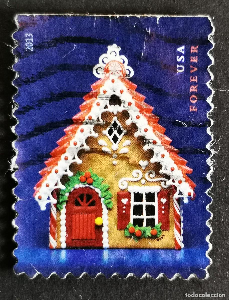 Sellos: Sello Estados Unidos U.S.A.2013,Casas de jengibre: Puerta roja Sin Valor Facial, Michel US 5011BD