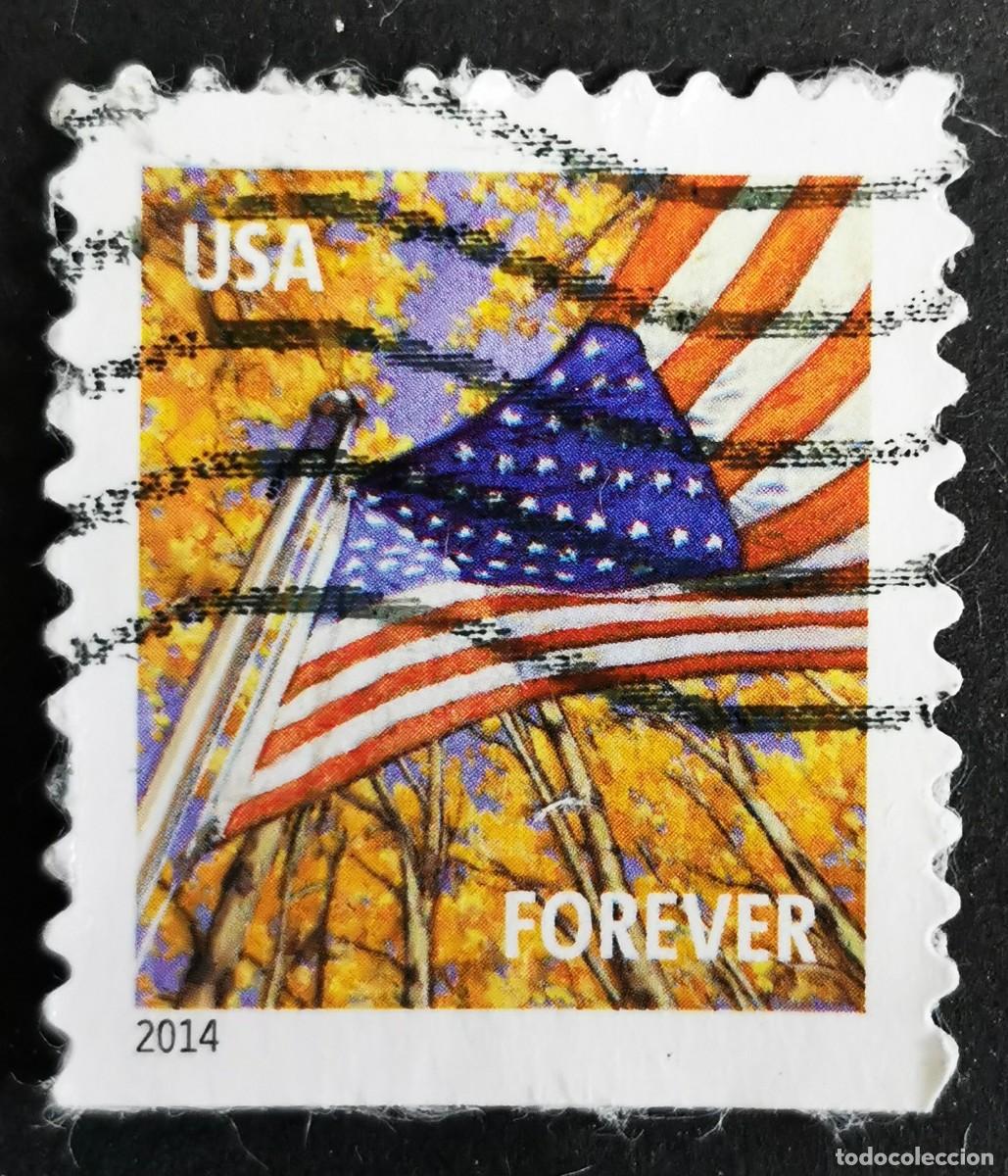 Sellos: Sello Estados Unidos U.S.A.2014,Bandera: Oto&ntilde;o de 2014, Sin Valor Facial, Michel US 4971IIBD