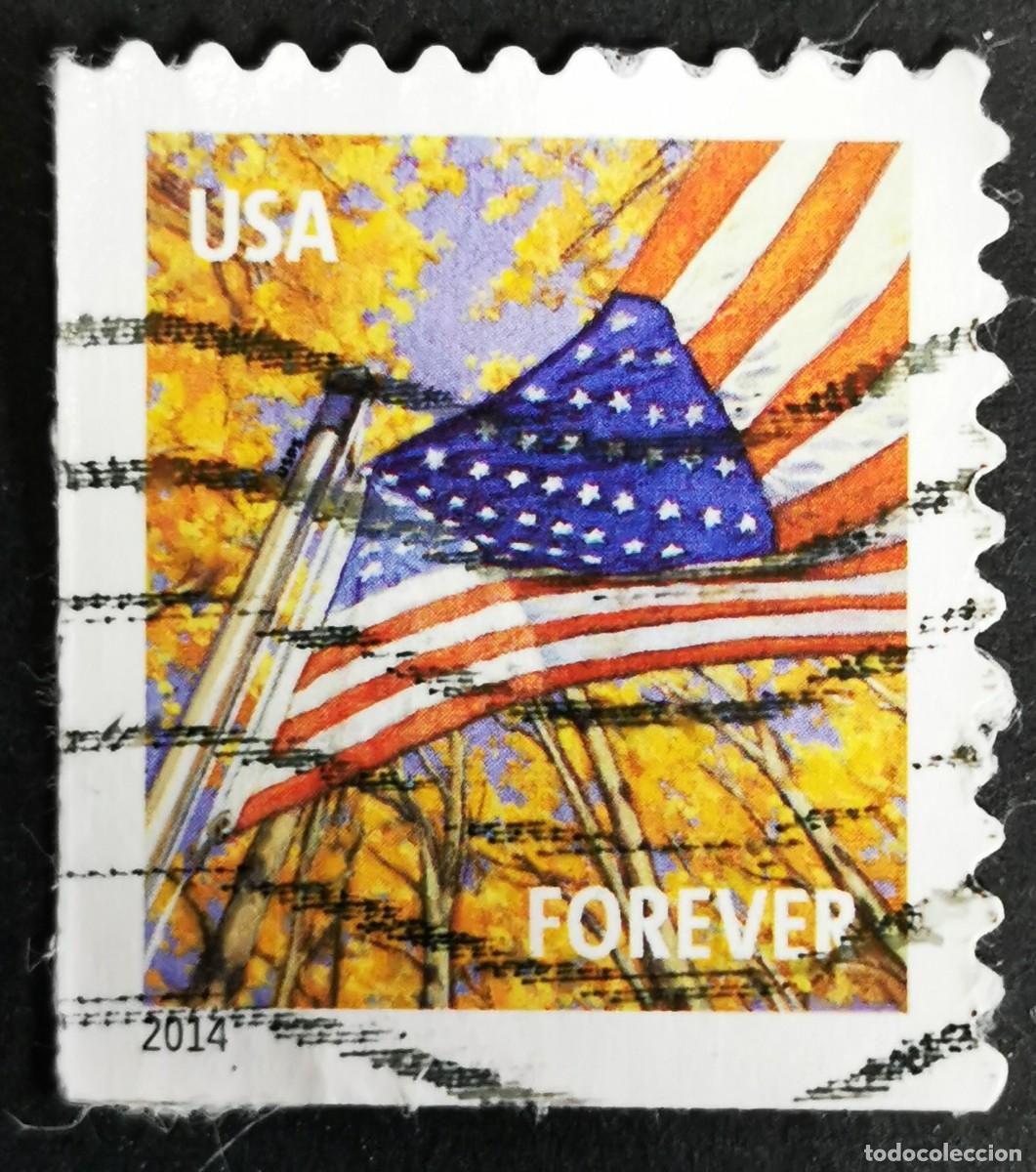 Sellos: Sello Estados Unidos U.S.A.2014,Bandera: Oto&ntilde;o de 2014, Sin Valor Facial, Michel US 4971II