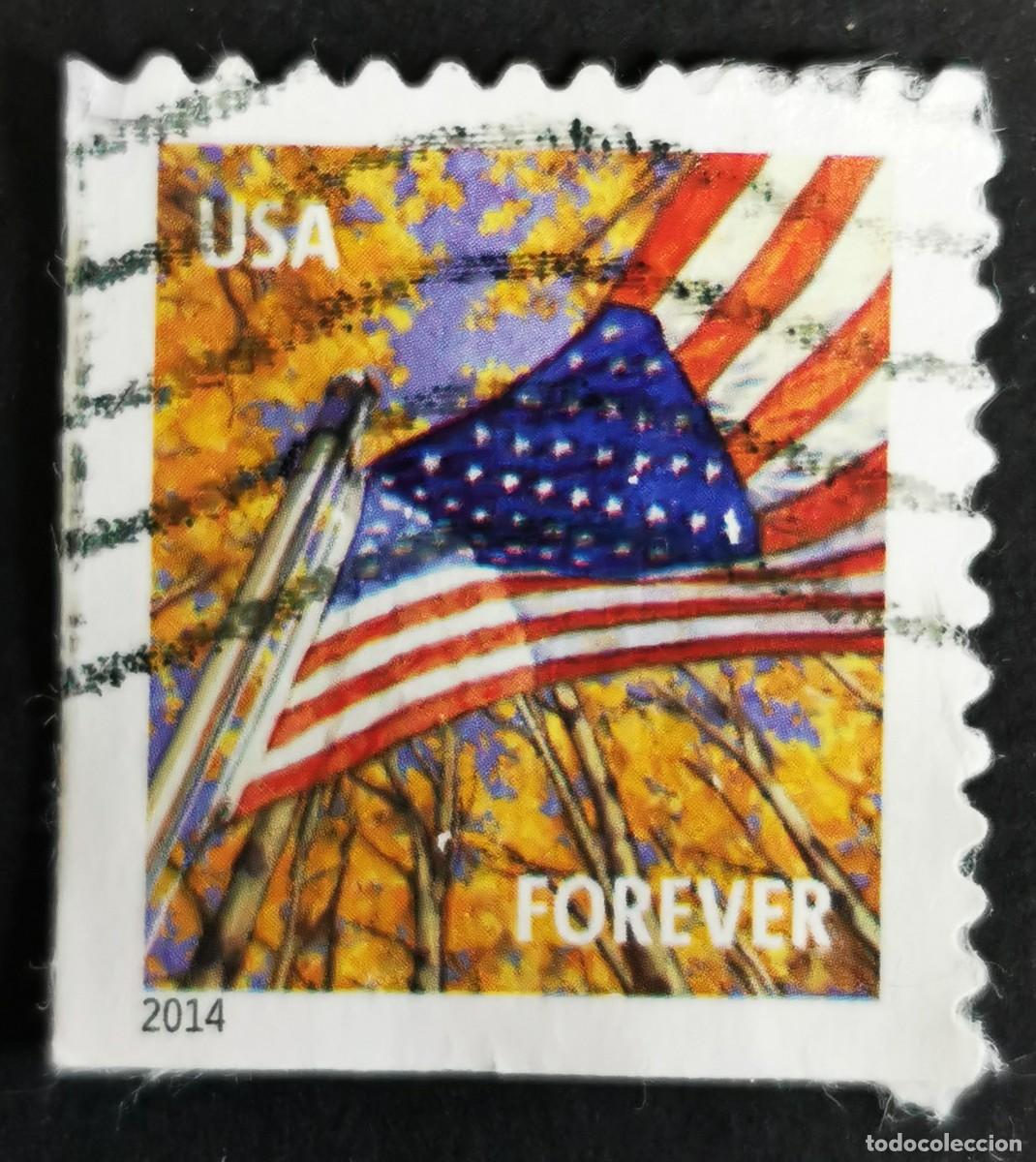 Sellos: Sello Estados Unidos U.S.A.2014,Bandera: Oto&ntilde;o de 2014, Sin Valor Facial, Michel US 4971II