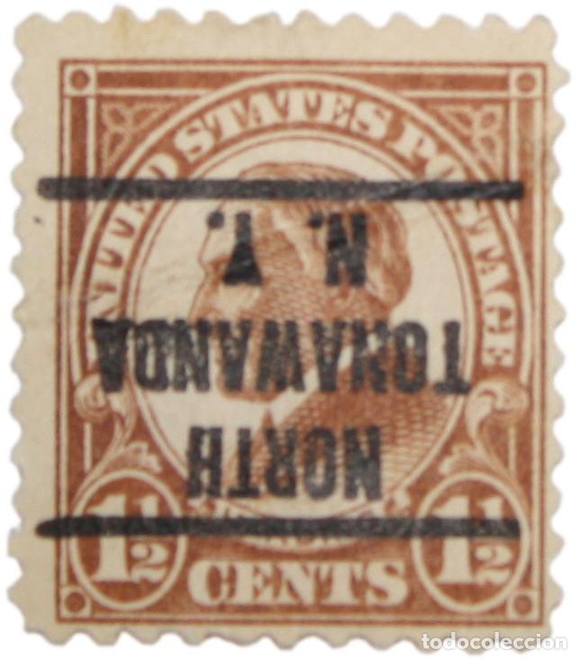Sellos: Sello Postal Estados Unidos 1920 1 1/2 Centavos Warren Gamaliel Harding