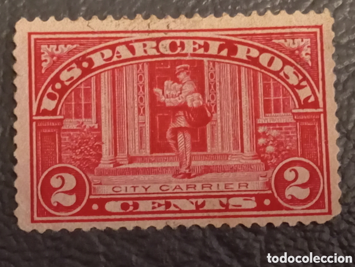 Sellos: Sello USA 1913 #Q2 Parcel Post 2 C&eacute;ntimos City Carrier MH (Scott)