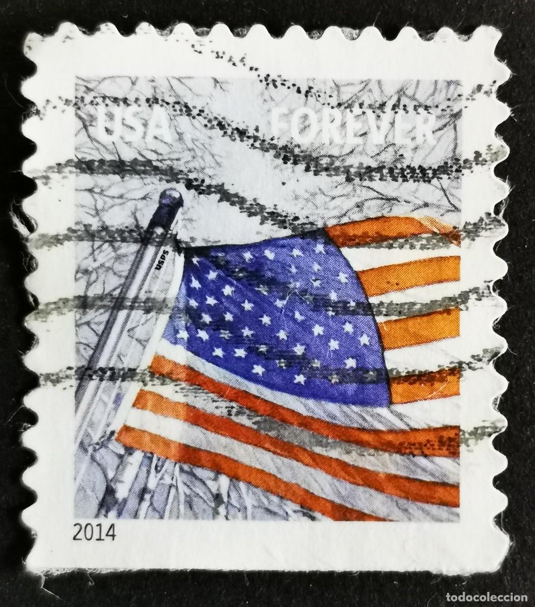 Sellos: Sello Estados Unidos U.S.A.2014,Bandera: Invierno 2014, Sin Valor Facial, Michel US 4972IIBD