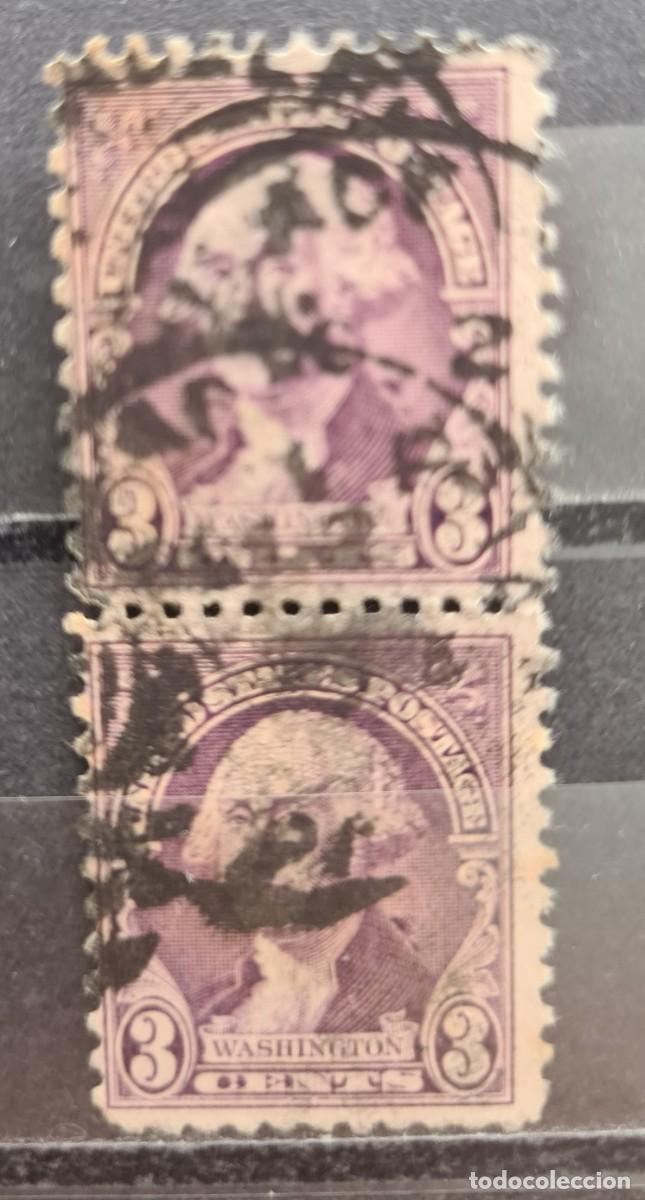 Sellos: Sello usado de Estados de Norteam&eacute;rica 1932: Efigie de Washington