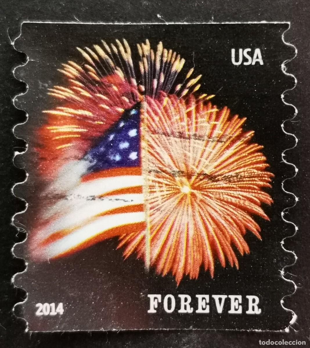 Sellos: Sello Estados Unidos U.S.A.2014,Bandera estadounidense, Sin Valor Facial, Michel US 5046BL