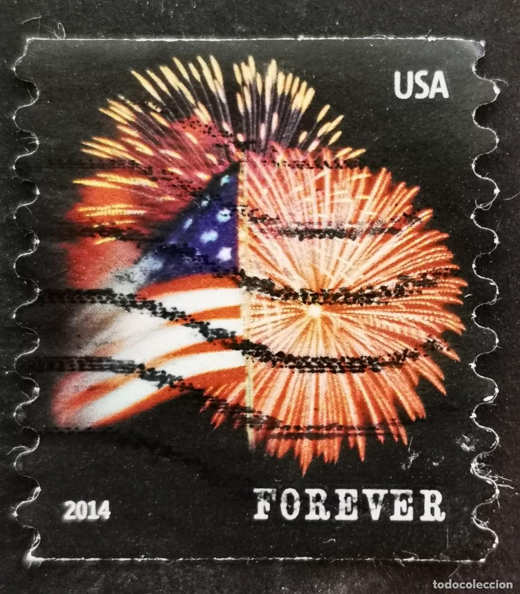 Sellos: Sello Estados Unidos U.S.A.2014,Bandera estadounidense, Sin Valor Facial, Michel US 5046BL