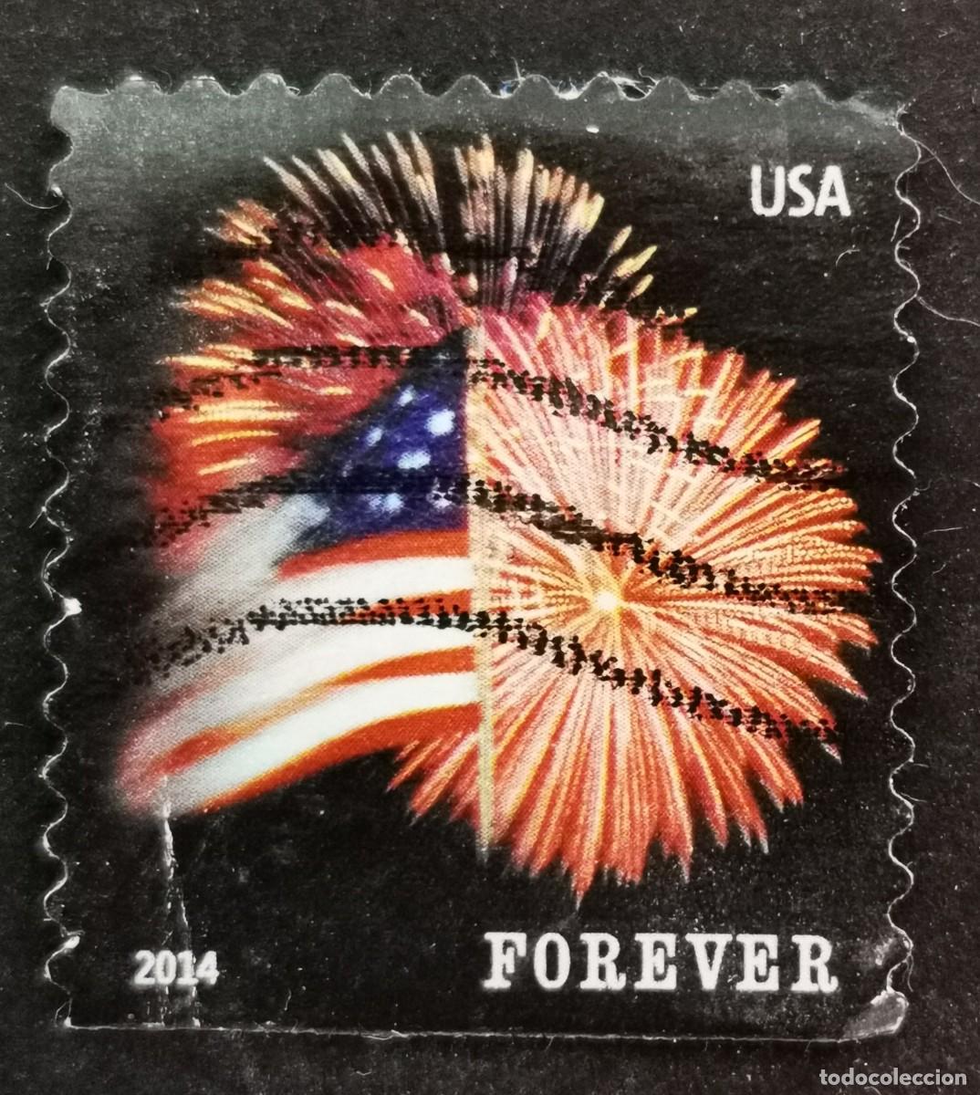 Sellos: Sello Estados Unidos U.S.A.2014,Bandera estadounidense, Sin Valor Facial, Michel US 5047BDu