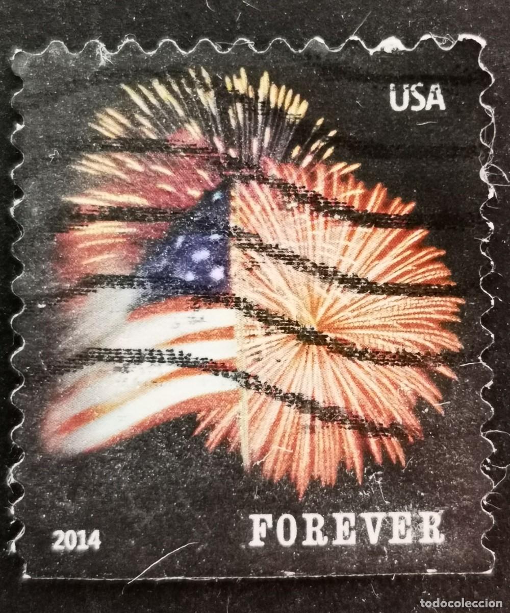 Sellos: Sello Estados Unidos U.S.A.2014,Bandera estadounidense, Sin Valor Facial, Michel US 5047BDu