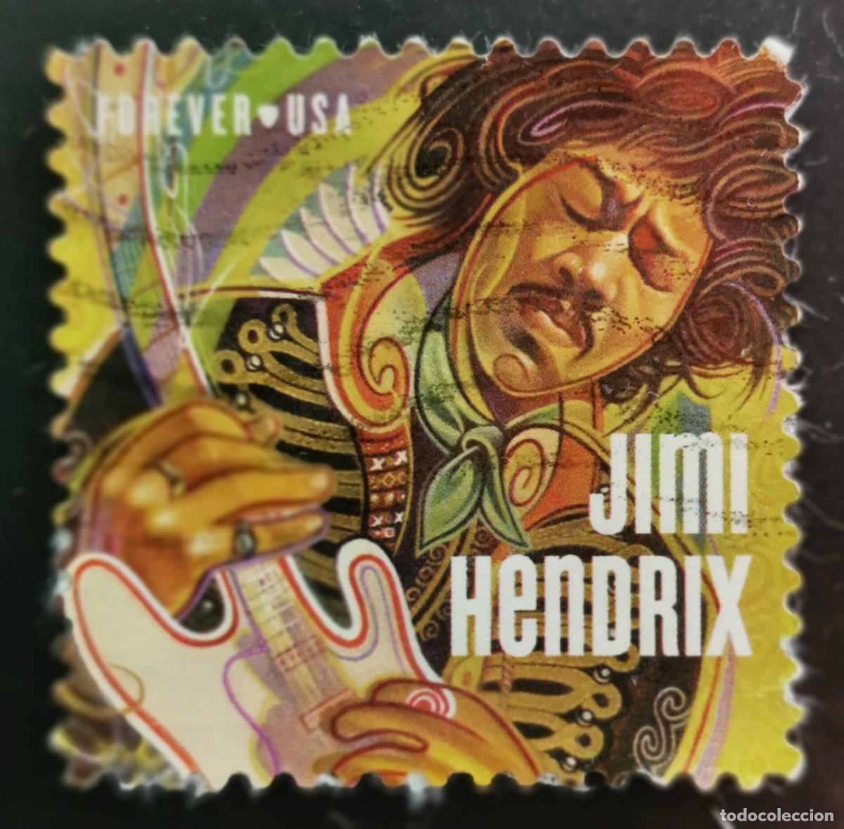 Sellos: Sello Estados Unidos U.S.A.2014,Jimi Hendrix, Sin Valor Facial, Michel US 5066BA