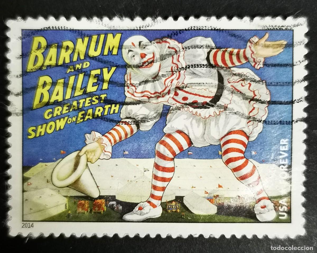 Sellos: Sello Estados Unidos U.S.A.2014,Circo Barnum & Bailey,Sin Valor Facial, Michel US 5084BA