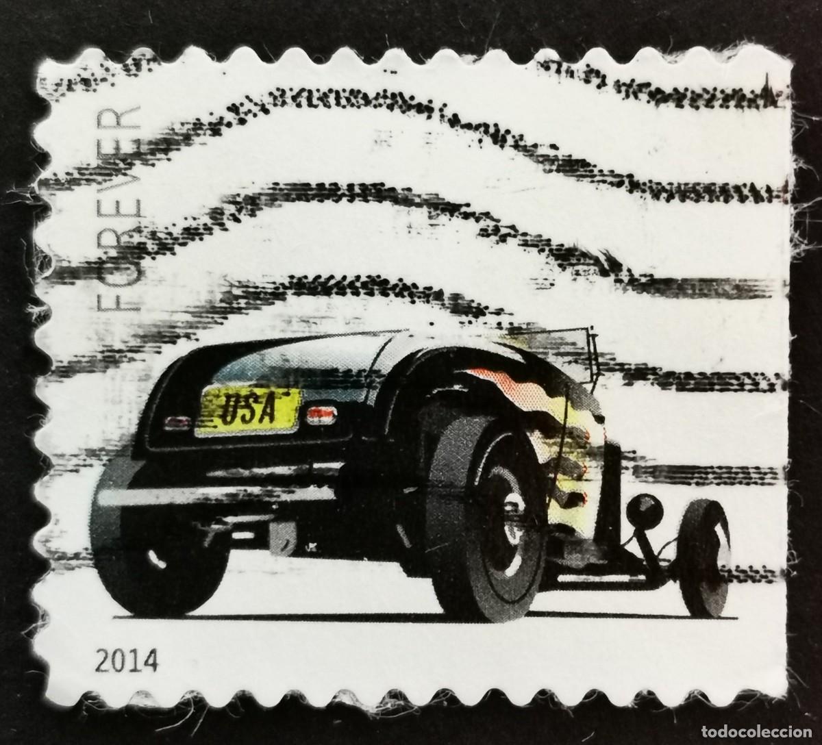 Sellos: Sello Estados Unidos U.S.A.2014,Hot Rods: Coup&eacute; &rdquo;Deuce&rdquo; negro,Sin Valor Facial, Michel US 5094BDr