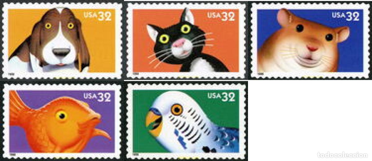 Sellos: 607567 MNH ESTADOS UNIDOS 1998 ANIMALES DE COMPA&Ntilde;IA