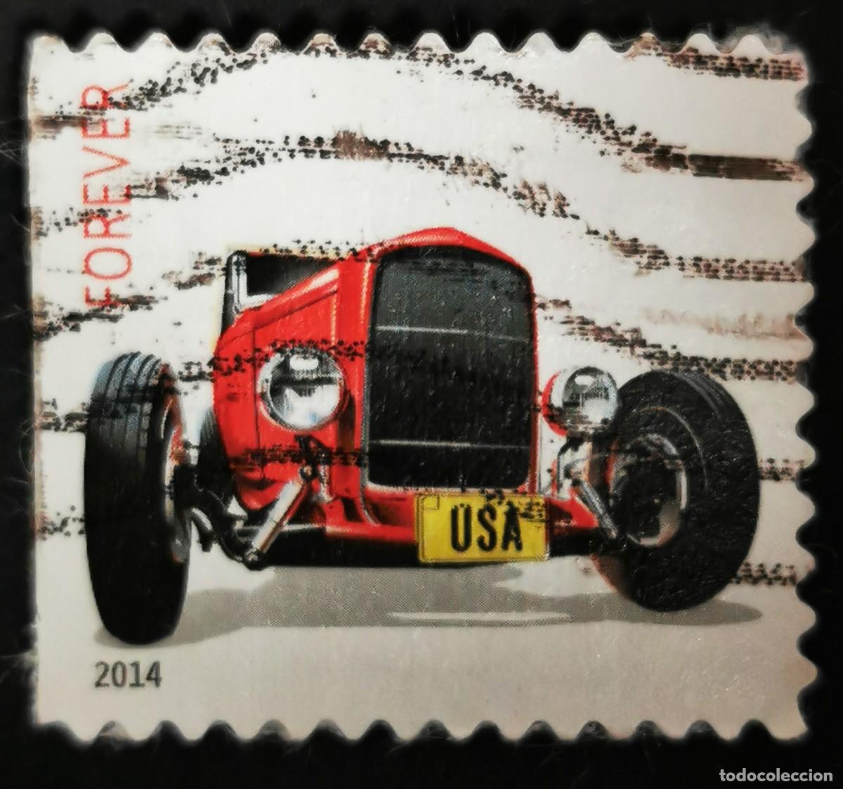 Sellos: Sello Estados Unidos U.S.A.2014,Hot Rods: Coup&eacute; &rdquo;Deuce&rdquo; rojo,Sin Valor Facial, Michel US 5095BDl