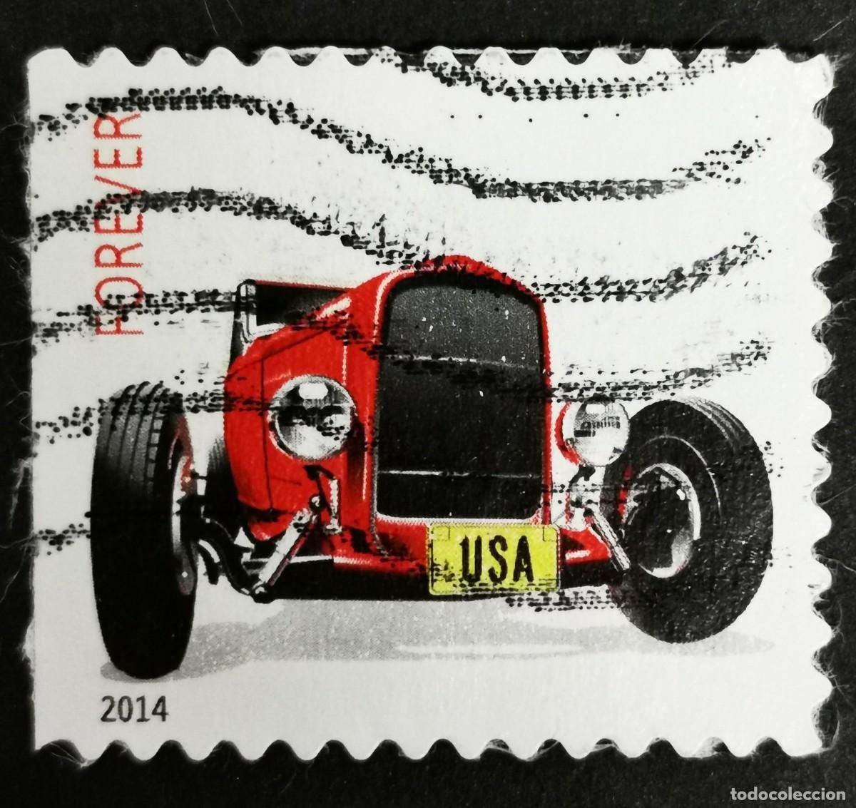 Sellos: Sello Estados Unidos U.S.A.2014,Hot Rods: Coup&eacute; &rdquo;Deuce&rdquo; rojo,Sin Valor Facial, Michel US 5095BDl