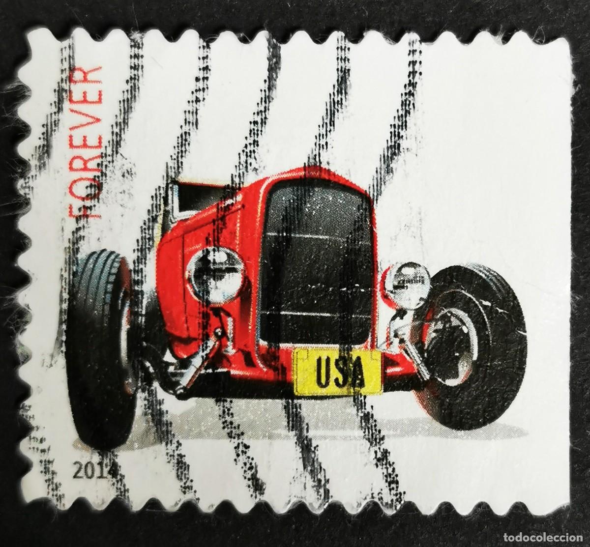 Sellos: Sello Estados Unidos U.S.A.2014,Hot Rods: Coup&eacute; &rdquo;Deuce&rdquo; rojo,Sin Valor Facial, Michel US 5095BDr