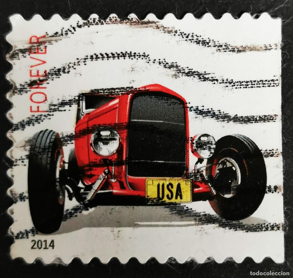 Sellos: Sello Estados Unidos U.S.A.2014,Hot Rods: Coup&eacute; &rdquo;Deuce&rdquo; rojo,Sin Valor Facial, Michel US 5095BDr