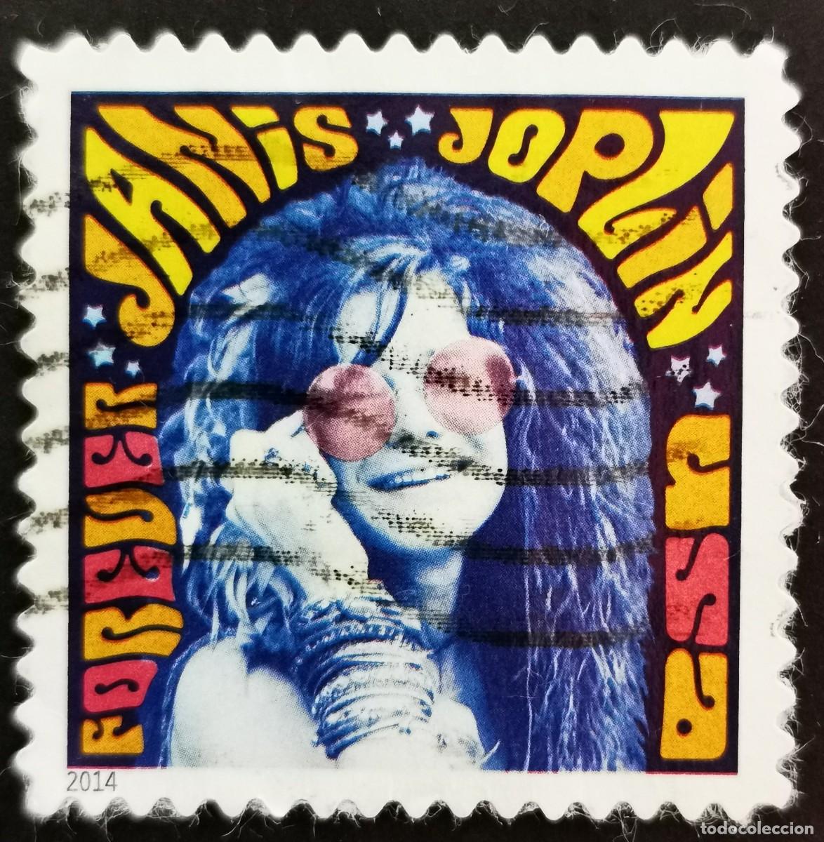 Sellos: Sello Estados Unidos U.S.A.2014,Janis Joplin ,Sin Valor Facial, Michel US 5102BA
