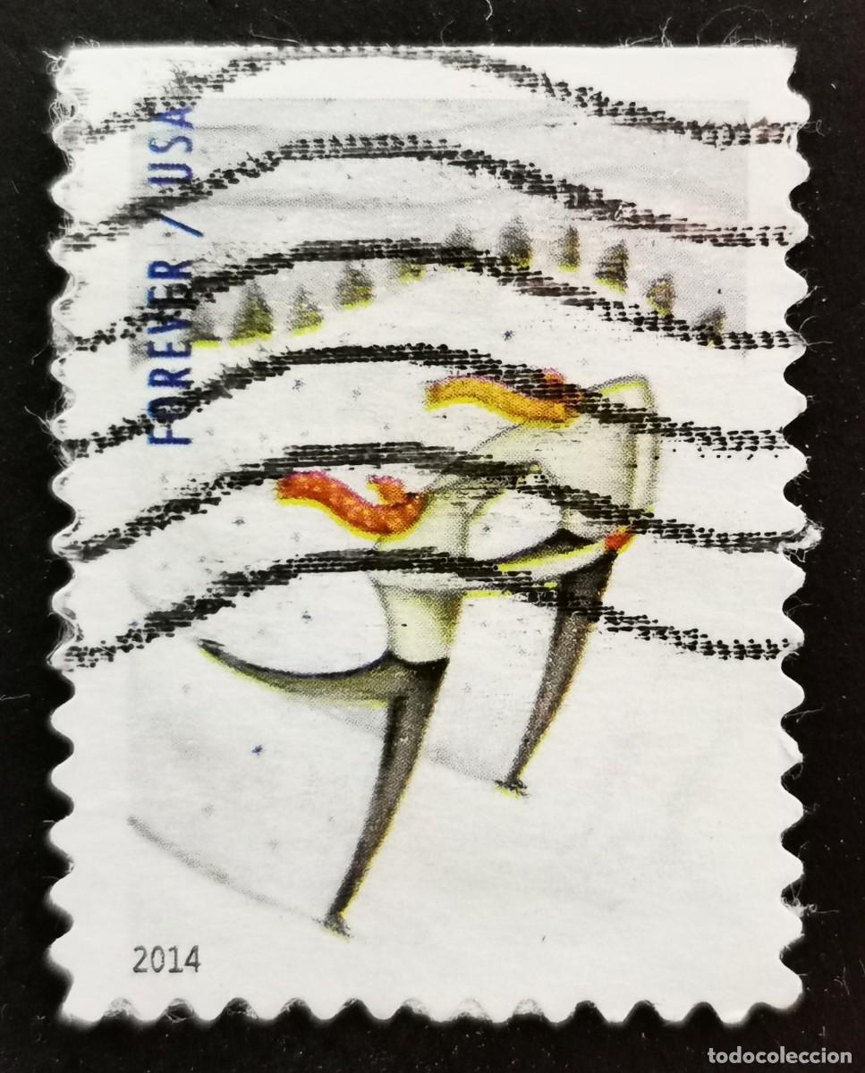 Sellos: Sello Estados Unidos U.S.A.2014,Diversi&oacute;n invernal: patinadores,Sin Valor Facial, Michel US 5123BE