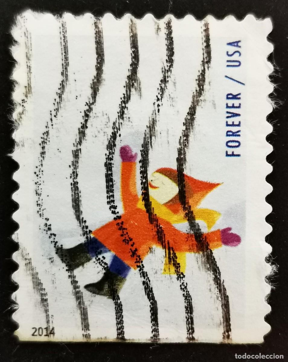 Sellos: Sello Estados Unidos U.S.A.2014,Diversi&oacute;n invernal: Haciendo &aacute;nge,Sin Valor Facial, Michel US 5126BD