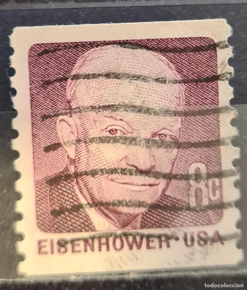 Sellos: Sello usado de Estados Unidos de Norteam&eacute;rica 1970: Presidente Eisenhower