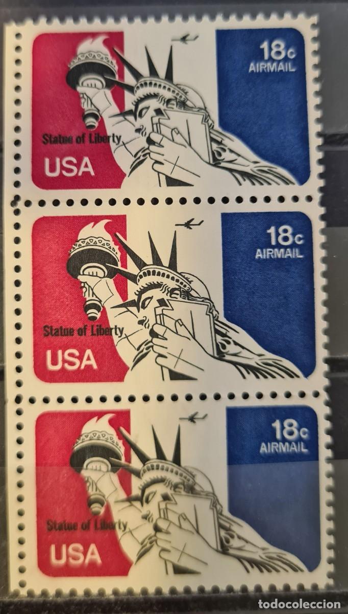Sellos: Sello a&eacute;reo de Estados Unidos de Norteam&eacute;rica 1974: Estatua de la Libertad
