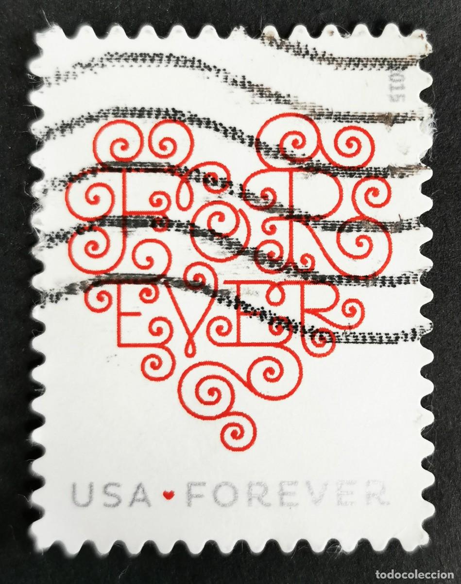 Sellos: Sello Estados Unidos U.S.A.2015,Corazones de encaje ,Sin Valor Facial, Michel US 5145BA