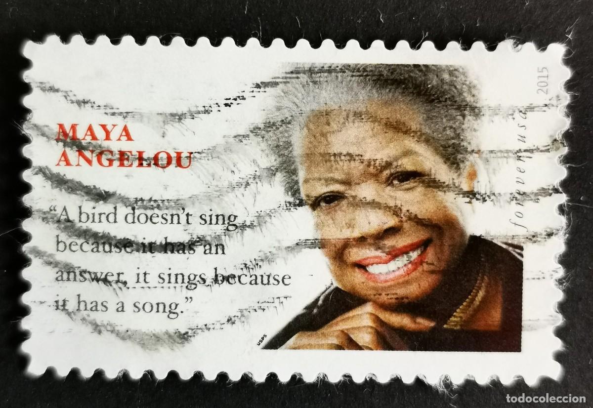 Sellos: Sello Estados Unidos U.S.A.2015, Maya Angelou, Sin Valor Facial, Michel US 5154BE