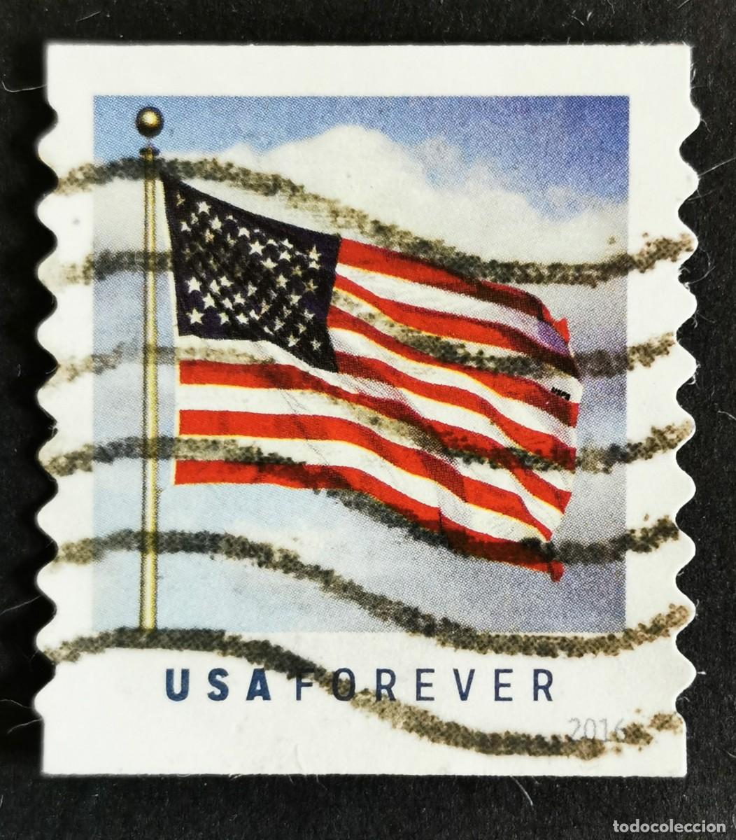 Sellos: Sello Estados Unidos U.S.A.2016, Bandera de Estados Unidos, Sin Valor Facial, Michel US 5228IBC