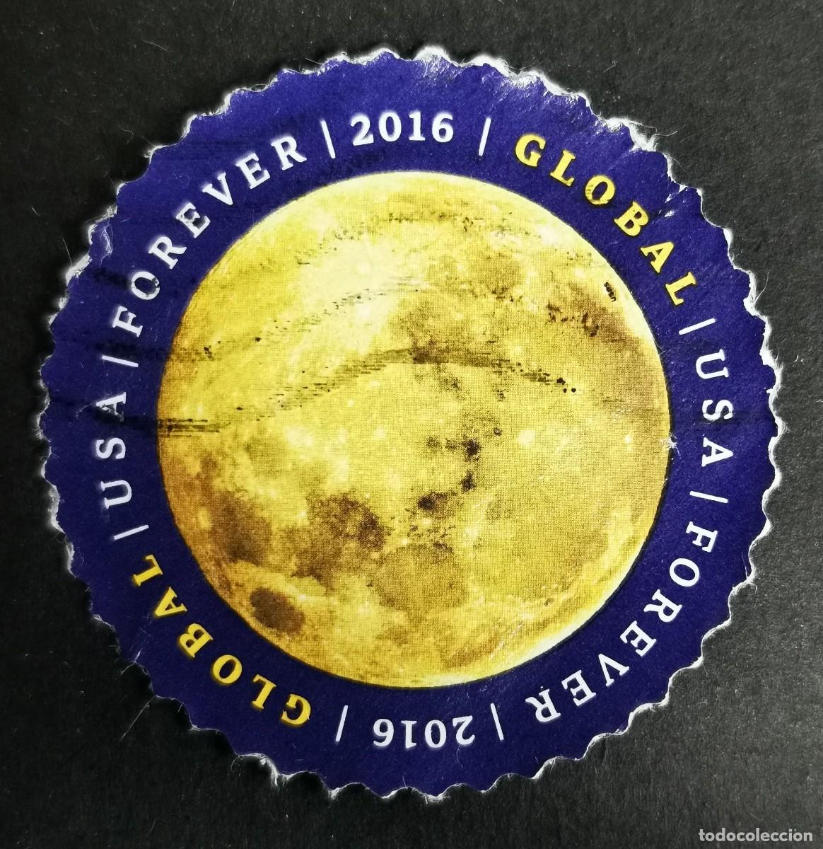 Sellos: Sello Estados Unidos U.S.A.2016, La Luna, Sin Valor Facial, Michel US 5232