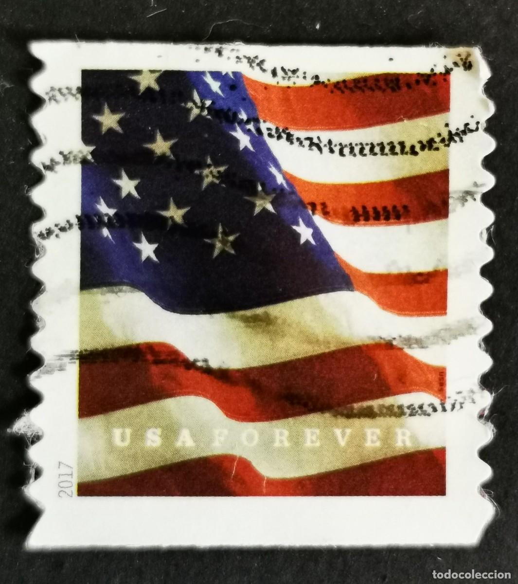 Sellos: Sello Estados Unidos U.S.A.2017, Bandera de EE. UU. ,Sin Valor Facial, Michel US 5352BG