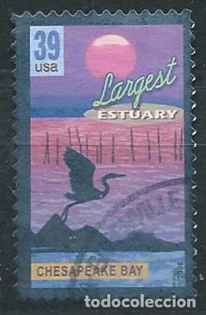 Sellos: ESTADOS UNIDOS 2006 WONDERS OF AMERICA 6 LARGEST ESTUARY USADO YT 3786 MI 4083 SN 4038