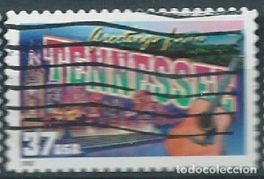 Sellos: ESTADOS UNIDOS 2002 GREETINGS: TENNESSEE USADO YT 3301 MI 3561 SN 3602