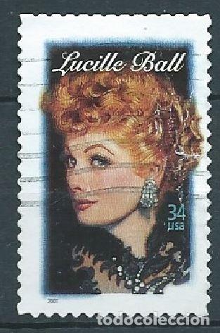Sellos: ESTADOS UNIDOS 2001 LUCILLE BALL USADO YT 3221 MI 3477 SN 3523