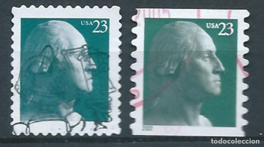 Sellos: ESTADOS UNIDOS 2001 WASHINGTON A&Ntilde;OS 2001-2 SET 2V USADOS YT 3244+A MI 3489-90 SN 3468A+75A