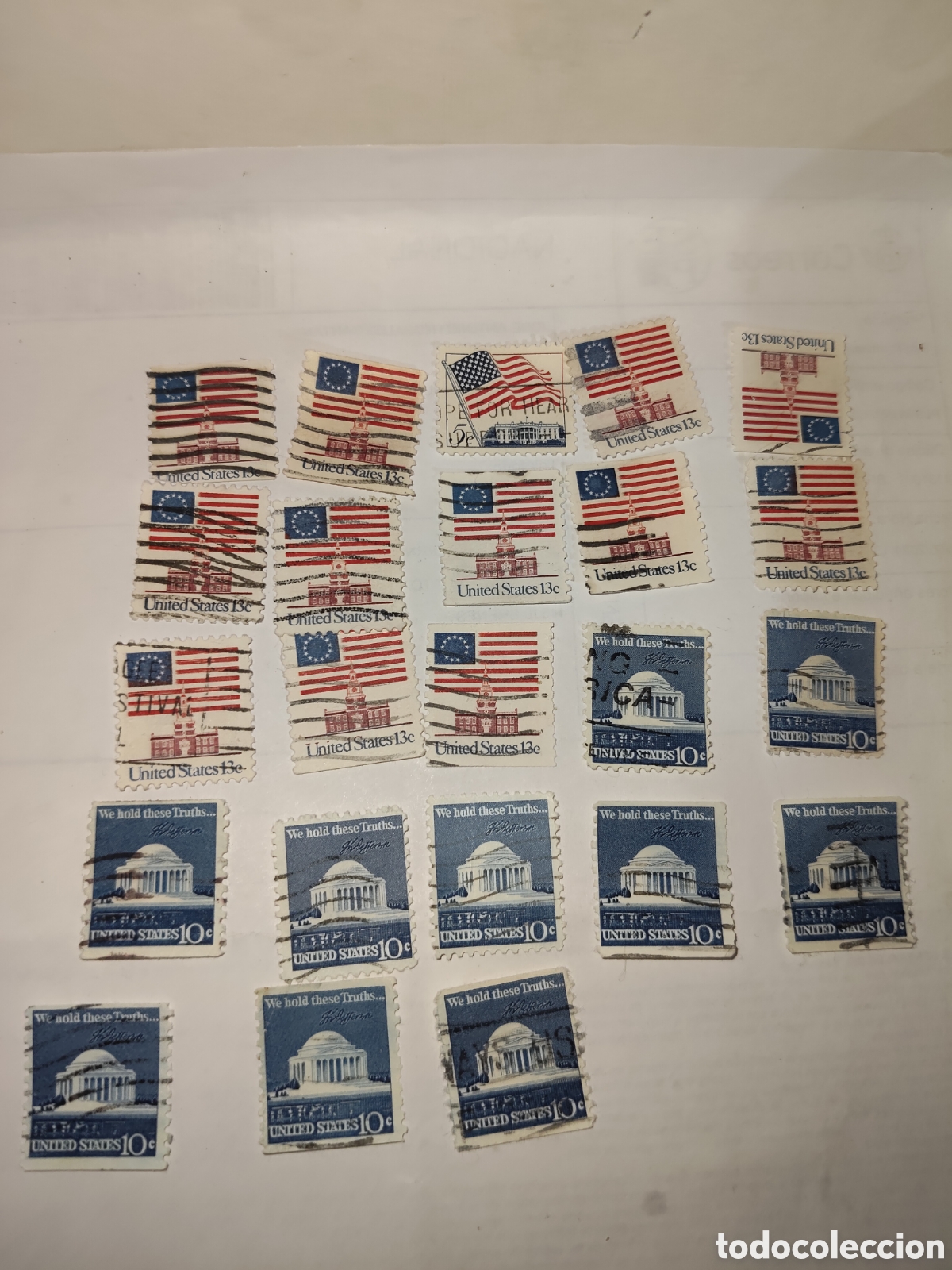 Sellos: 23 Sellos de Estados Unidos a&ntilde;os 70