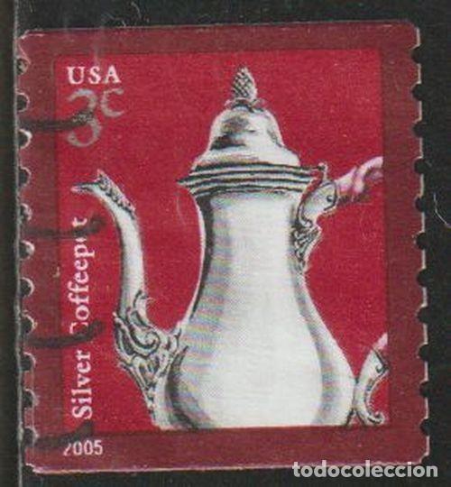 Sellos: USA 2005 Scott 3759 Sello &ordm; Cafetera de Plata Michel 3976 Yvert 3715 Estados Unidos United States