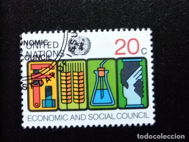 Sellos: 107 ONU NEW YORK 1980 / SIMBOLOS del PROGRESO / YVERT 333 FU