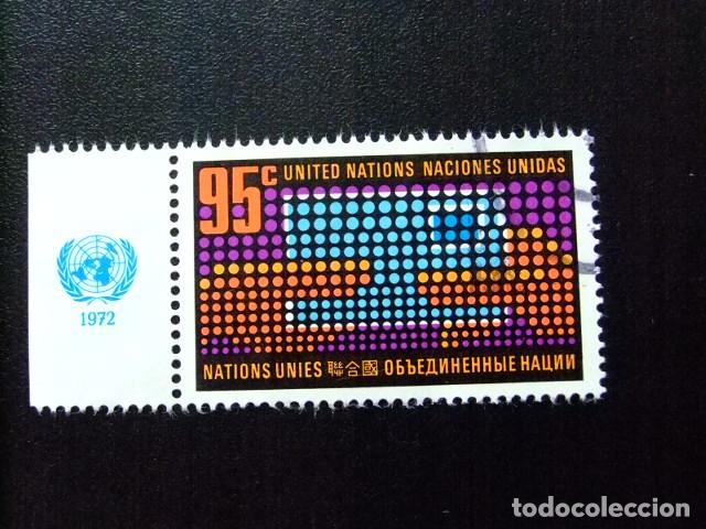 Sellos: 107 ONU NEW YORK 1972 / INTERCAMBIO de CARTAS / YVERT 219 FU
