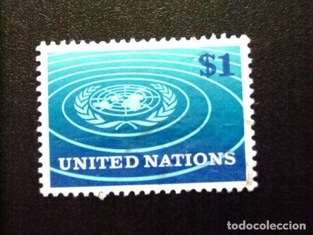 Sellos: 107 ONU NEW YORK 1966 / EMBLEMA de la ONU / YVERT 150 FU