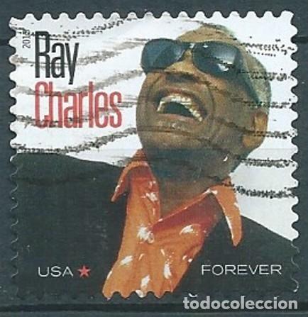 Timbres: ESTADOS UNIDOS 2013 RAY CHARLES LEYENDA DE LA MUSICA F USADO SN 4807 YT 4637