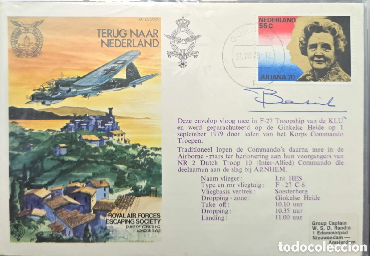 Sellos: CA)Netherlands, 1979 &ndash; &ldquo;Terug naar Nederland&rdquo; (Return to the Netherlands)