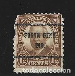 Sellos: RARO SELLO HARDIND 1.5 CENTS USA STAMP. VI&Ntilde;ETA CON BONITO MATASELLOS.
