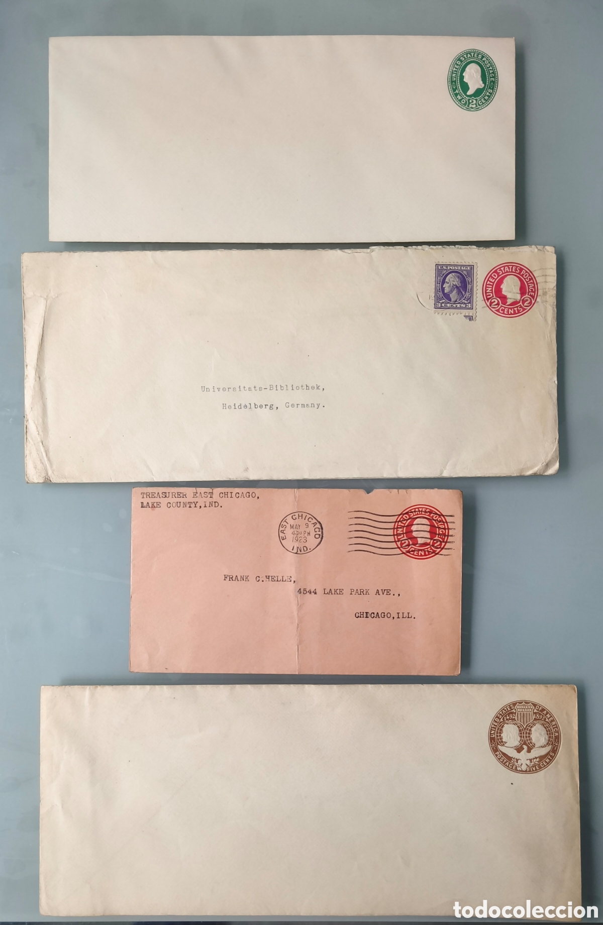 Sellos: ESTADOS UNIDOS. ENTEROS POSTALES Y CARTA CIRCULADA