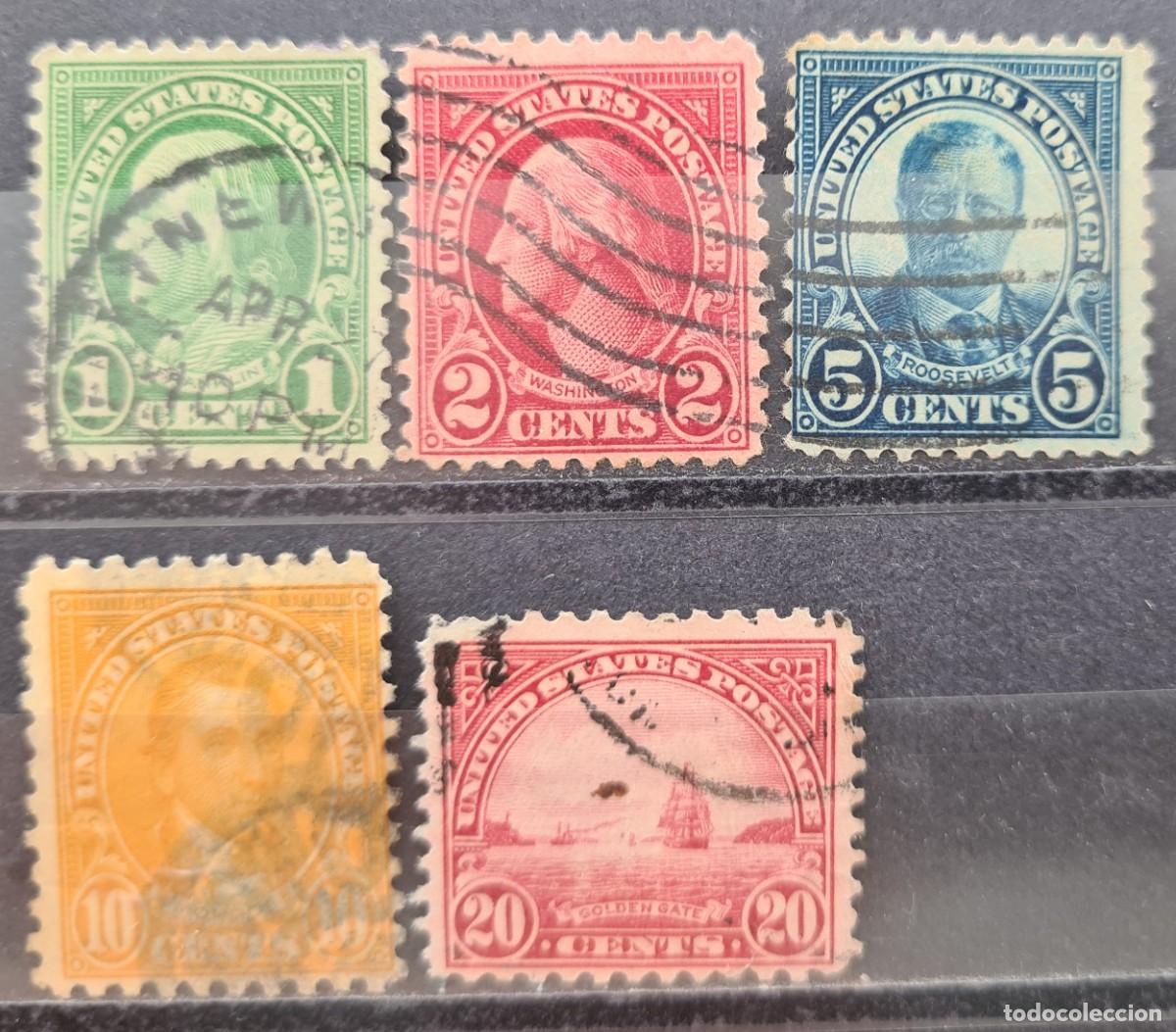 Sellos: Serie de sellos usados de Estados Unidos de Norteam&eacute;rica 1922-31