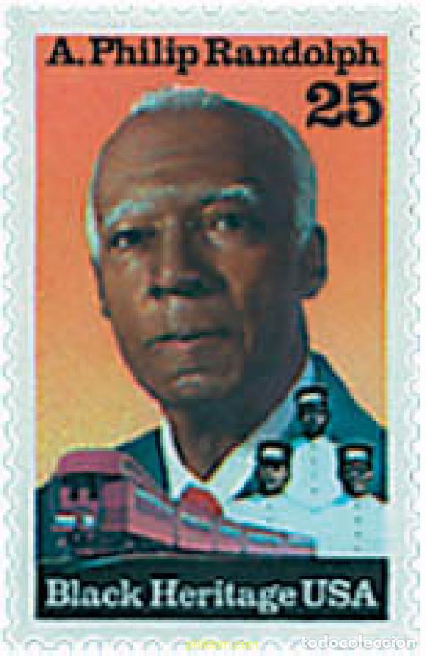 Sellos: 59514 MNH ESTADOS UNIDOS 1989 CENTENARIO DEL NACIMIENTO DE PHILIP RANDOLPH
