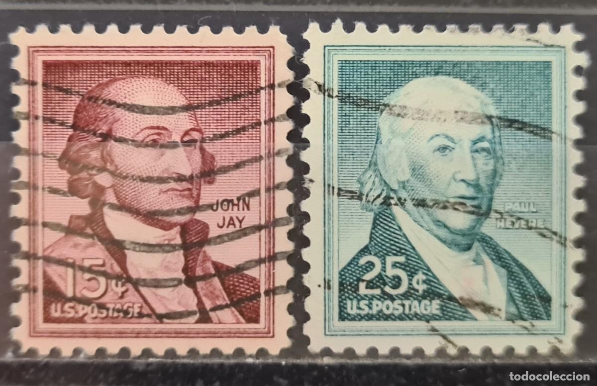 Sellos: Serie completa de sellos usados de Estados Unidos de Norteam&eacute;rica 1958