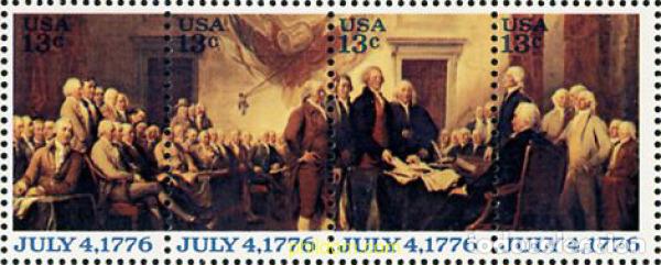 Sellos: 208597 MNH ESTADOS UNIDOS 1976 FIRMA DE LA DECLARACION DE INDEPENDENCIA DEL 4 DE JULIO